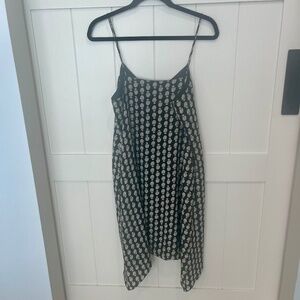 NWT Madewell Silk Trapeze Cami Dress in Bloomstamp Size Large